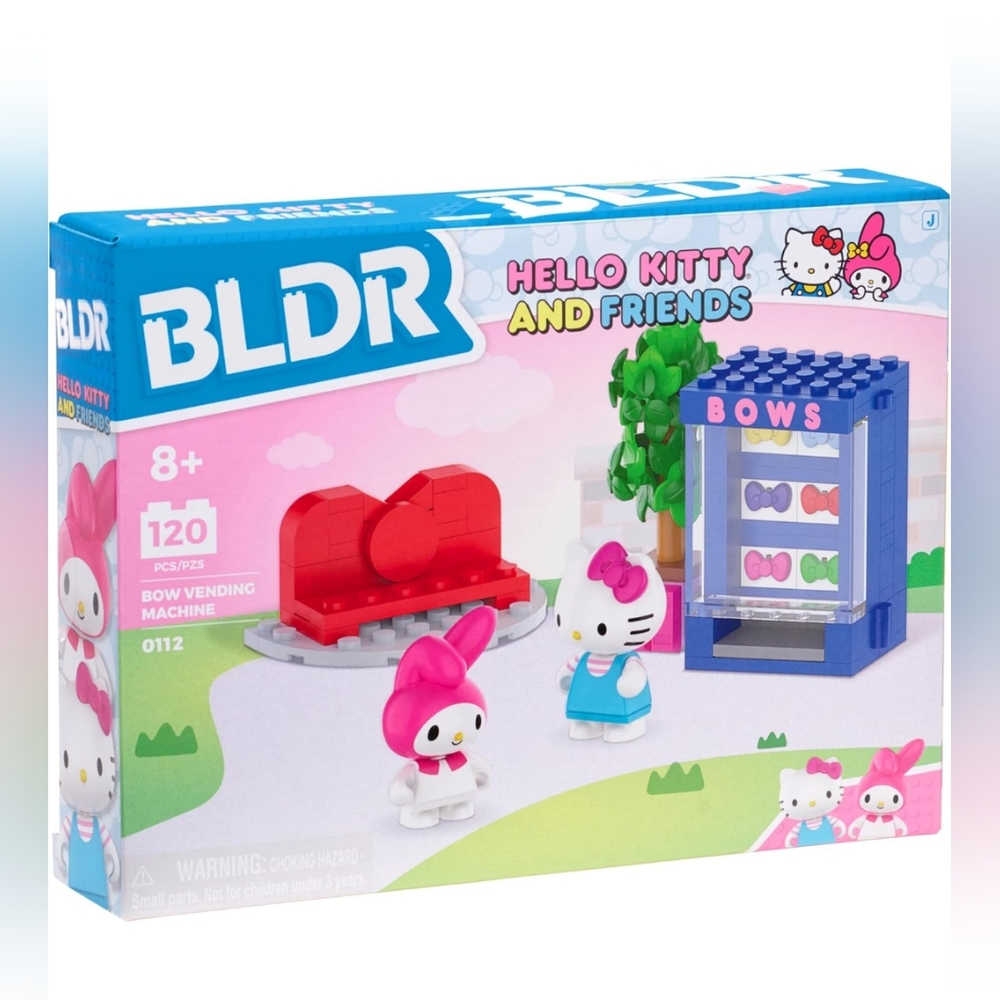 Hello Kitty & Friends BLDR Bow Dispensing Vending Machine Building Blocks Set - Picture 2 of 8